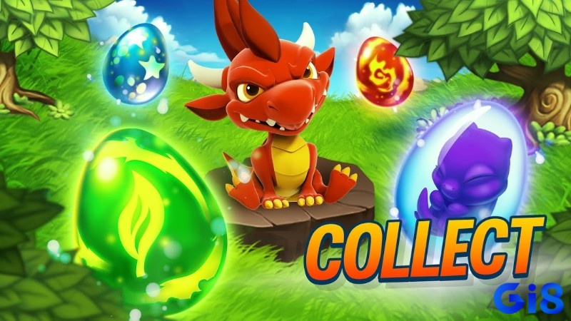 Các loại rồng trong game đa dạng với nhiều thuộc tính khác nhau