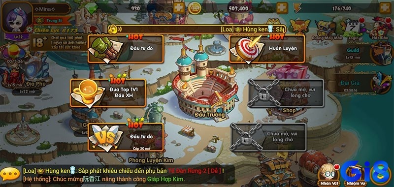 Game được thiết kế với lối chơi kéo lực, nâng góc kinh điển