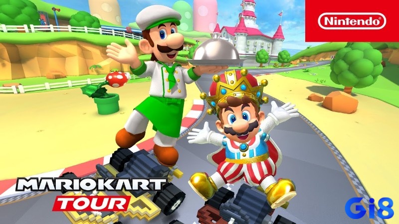 Game Mario Kart Tour có đồ họa đẹp mắt và nổi bật