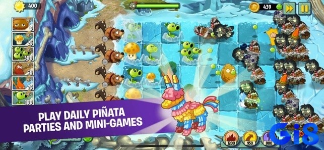 Game Plants vs Zombies 2 có lối chơi chiến thuật phòng thủ tháp hấp dẫn