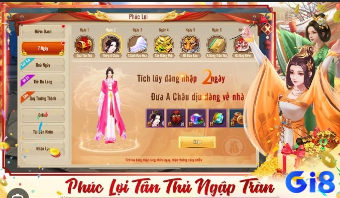 Người chơi có thể trải nghiệm các hoạt động đa dạng trong game từ nhân vật tời nhiệm vụ, chế độ PK